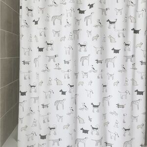 Dog Pattern Shower Curtain